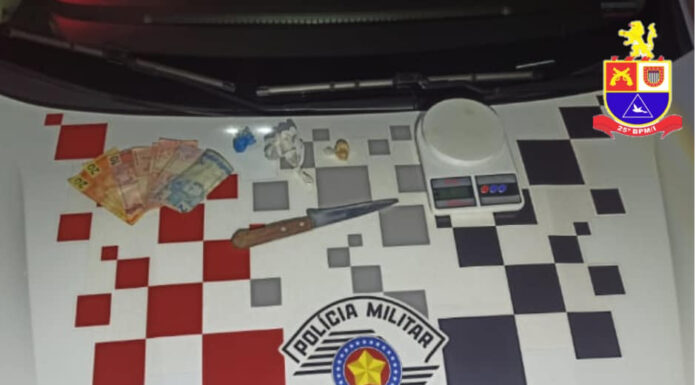 PM prende homem por tráfico e esclarece furto em escola de Panorama