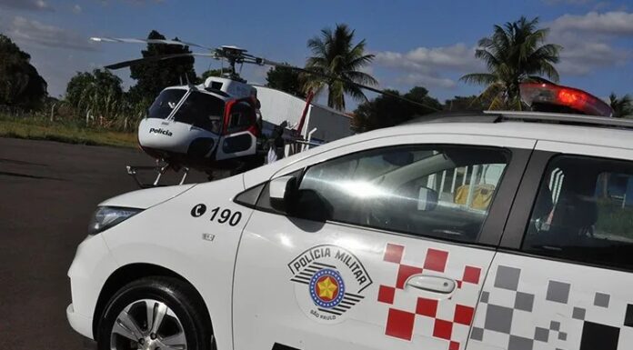 Com apoio do Helicóptero Águia, dois homens são presos em Osvaldo Cruz