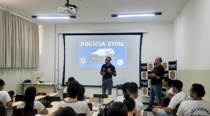 Polícia Civil faz palestra sobre escolhas profissionais para estudantes em Tupi Paulista