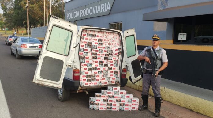 Mais de 21 mil maços de cigarros são apreendidos na SP-270 em Regente Feijó