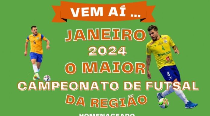 Futsal de Férias 2024 de Dracena vai homenagear Cidinho