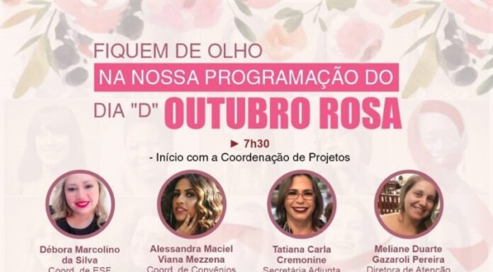 Outubro Rosa: Saúde promove Dia D com palestras e atividades no ESF do Jardim Santa Clara