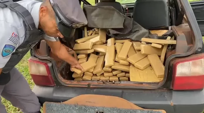 Casal é preso com quase 150 quilos de maconha na SP-284 em João Ramalho
