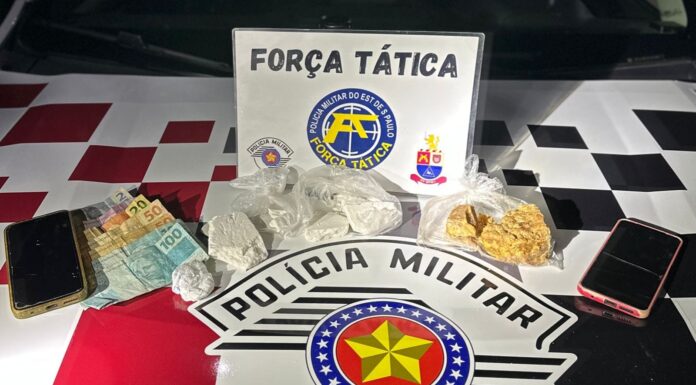 PM apreende drogas e faz prisões por tráfico em Paulicéia