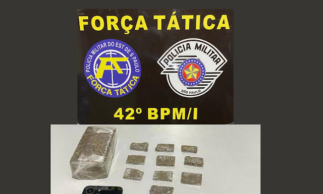 Homem é preso por tráfico ao ser surpreendido com droga em Santo Anastácio