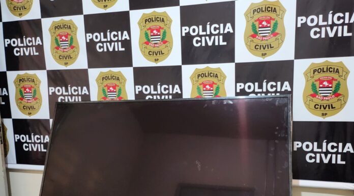 Televisor de 65 polegadas furtada em Ouro Verde é recuperada no MS