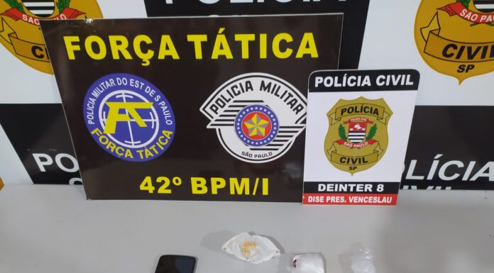Operação conjunta da Polícia com apoio do canil prende homem por tráfico em Presidente Venceslau