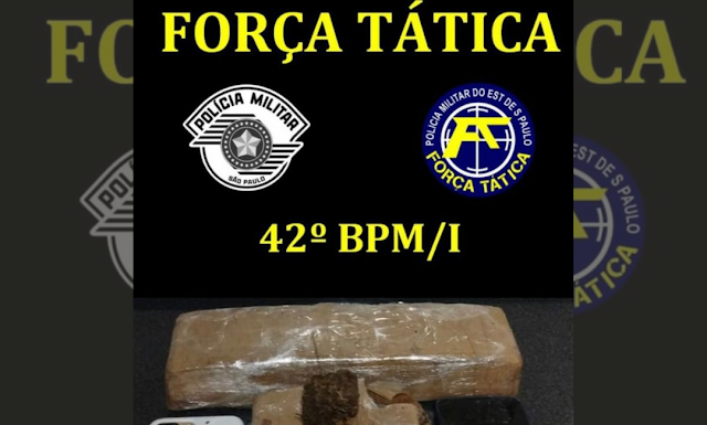 Dupla é presa transportando droga em bicicleta motorizada em Epitácio