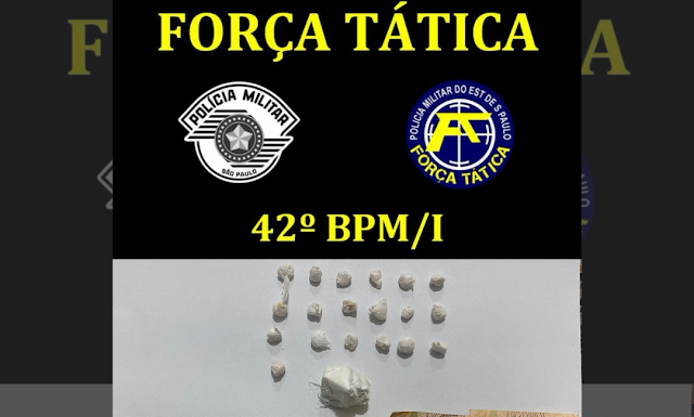 Homem arremessa drogas em telhado mas é preso por tráfico em Venceslau