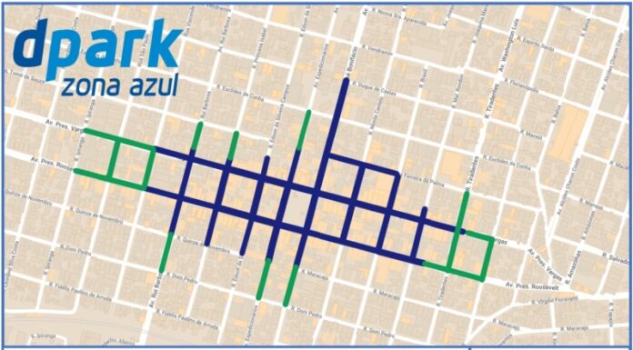 Começa 4ª fase da Zona Azul com mais 293 vagas implantadas