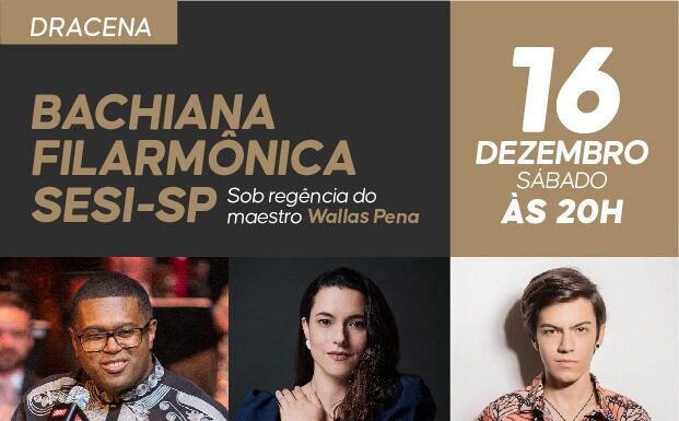 Orquestra Bachiana Filarmônica Sesi-SP se apresenta em Dracena neste sábado