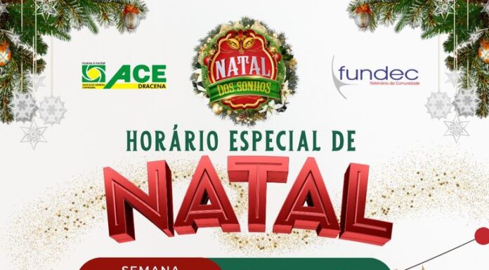 Comércio de Dracena funciona em horário ampliado a partir desta quarta-feira