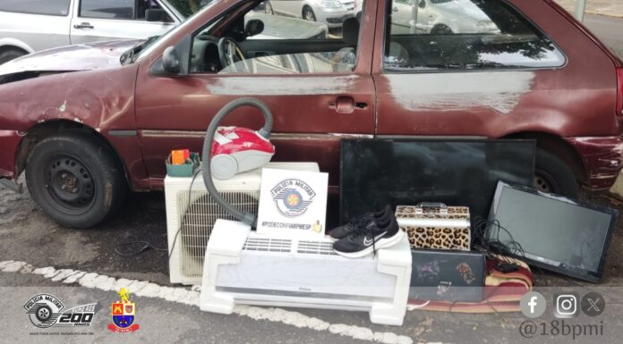 Ladrão é capturado após roubo com comparsas em Regente Feijó