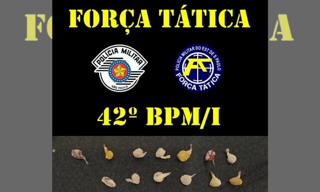 Suspeito tenta fugir em motocicleta mas é preso por tráfico em Venceslau