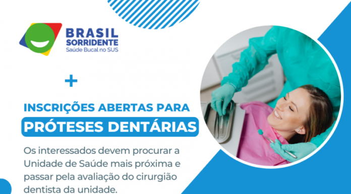 Saúde abre inscrições a interessados em receber próteses dentárias