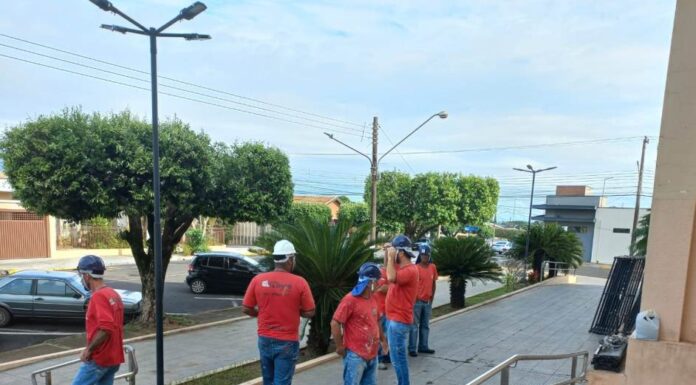 Começa a pintura da Igreja Matriz Nossa Senhora Aparecida de Dracena