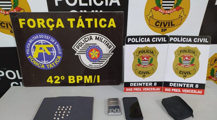 POLÍCIAS CIVIL E MILITAR REALIZAM PRISÕES POR TRÁFICO DE DROGAS EM FLAGRANTE EM PRESIDENTE VENCESLAU