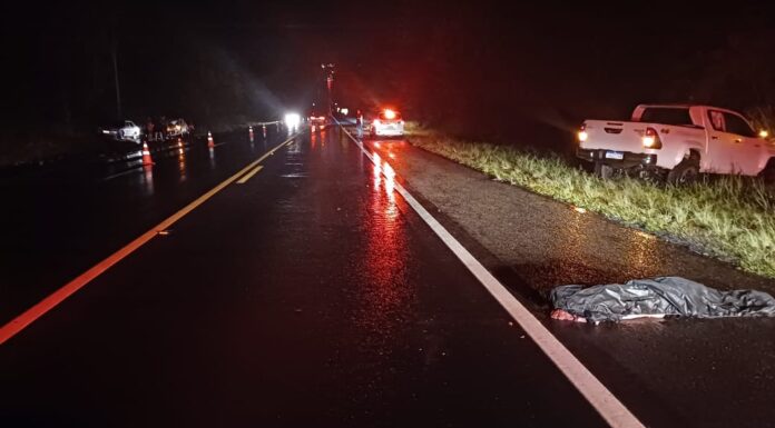 Idoso de 85 anos morre após ser atropelado por caminhonete enquanto atravessava a Rodovia Prefeito Homero Severo Lins