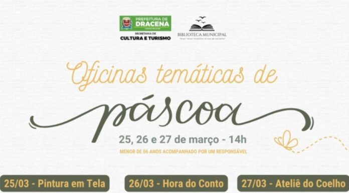 BIBLIOTECA PROMOVE OFICINAS DE PÁSCOA PARA CRIANÇAS NA PRÓXIMA SEMANA