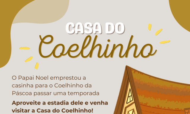 Casa do Coelhinho estará aberta para visitação na próxima semana