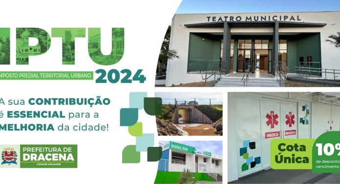 IPTU: vencimento da primeira parcela e cota única vencem nesta sexta-feira