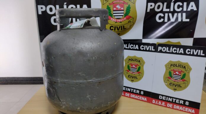 POLÍCIA CIVIL AGE RAPIDAMENTE, PRENDE SUSPEITO E RECUPERA BOTIJÃO DE GÁS FURTADO EM DRACENA