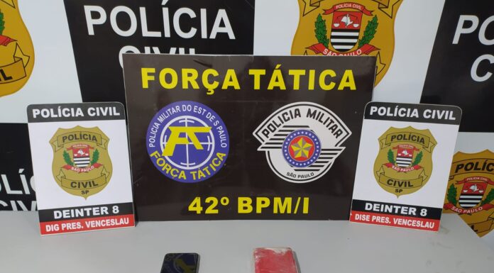 POLÍCIA CIVIL DE PRESIDENTE VENCESLAU PRENDE TRAFICANTE