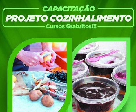 CAPACITAÇÃO GRATUITA NO PROJETO COZINHA ALIMENTO