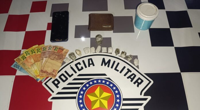 POLÍCIA MILITAR PRENDE HOMEM POR TRÁFICO DE DROGAS EM PAULICÉIA