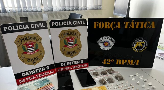POLÍCIA CIVIL DE PRESIDENTE VENCESLAU PRENDE 03 PESSOAS POR TRÁFICO DE DROGAS