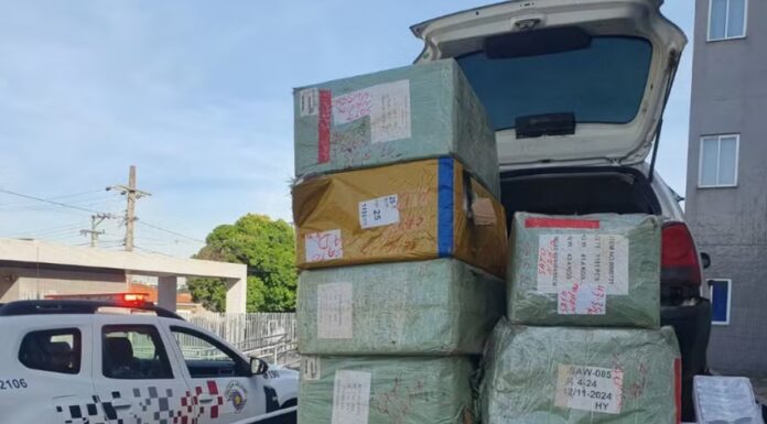 Avaliada em R$ 60 mil, carga de óculos é apreendida e motorista é preso por descaminho em Presidente Venceslau