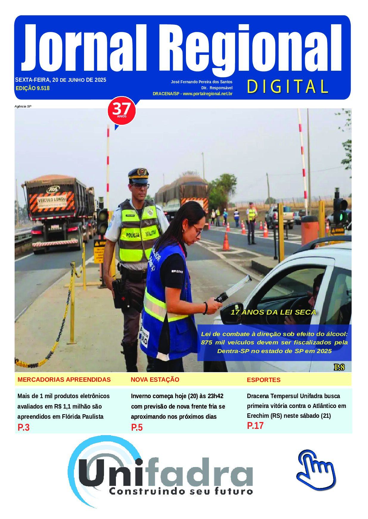 JORNAL REGIONAL, 20 DE JUNHO DE 2025