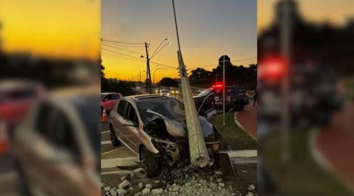 Suspeito foge a 180 km, bate carro e acaba preso com drogas em Bauru