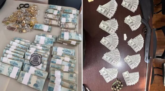 PF prende 2 pessoas e apreende R$ 1 milhão em operação contra lavagem de dinheiro do tráfico no interior de SP