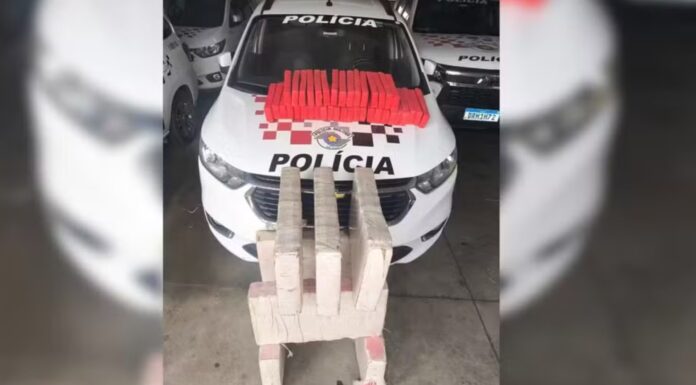 Trio é preso após perseguição policial e apreensão de 150 kg de maconha em Marília