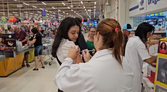 Vacinação contra influenza e febre amarela é disponibilizada em super e hipermercados de Presidente Prudente; veja locais