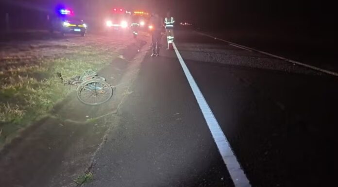 Ciclista morre atropelado após carreta colidir na traseira da bicicleta, em Anhumas