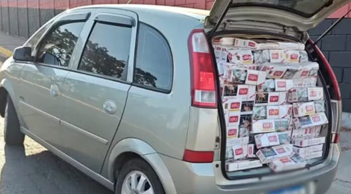PM prende motoristas com 4 mil pacotes de cigarros contrabandeados em Adamantina