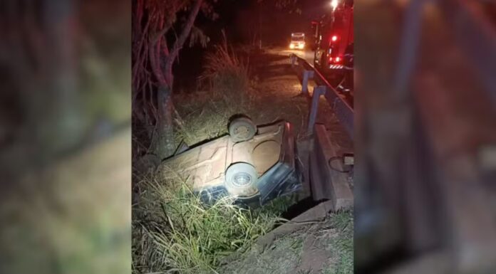 Homem morre após perder o controle da direção e capotar em rodovia em Mirante do Paranapanema