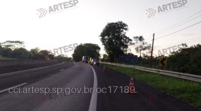 Pedestre morre atropelado na Rodovia Raposo Tavares, em Presidente Prudente; trecho está parcialmente interditado