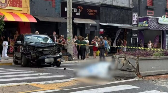 Motociclista morre após acidente com carro no centro de Bauru