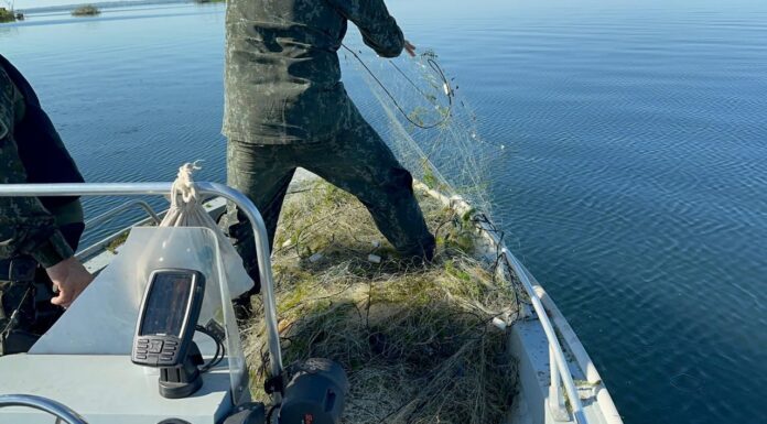 Polícia Ambiental apreende mais de 2 km de redes de pesca no Rio Paraná