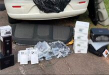 Polícia Rodoviária apreende R$ 345 mil em celulares e eletrônicos sem nota fiscal em rodovia