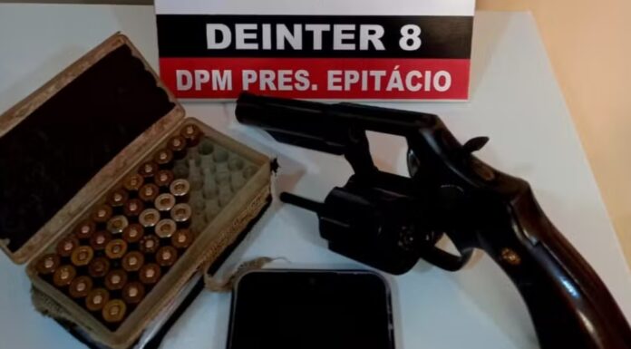Polícia prende suspeito de furtar bar e ameaçar dona após localizar arma em Presidente Epitácio