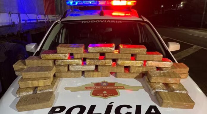 Boliviano é preso com 35 kg de pasta base de cocaína em rodovia do interior de SP