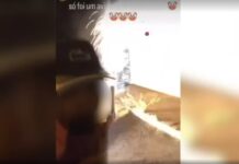 Adolescente lança fogos de artifício contra base da polícia e publica vídeo com frase: ‘Só foi um aviso’