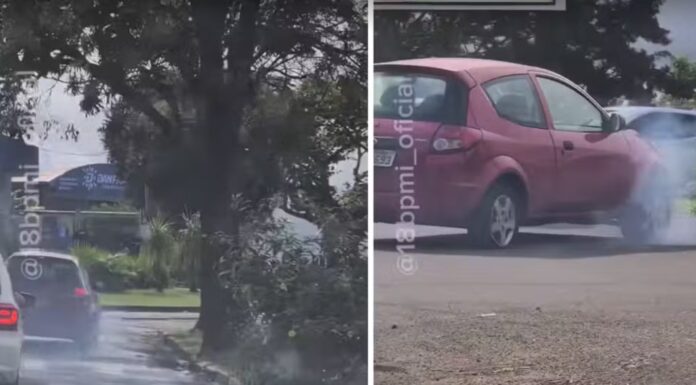 Criminoso tenta fugir da polícia com carro furtado, mas acaba preso após perseguição em Presidente Prudente