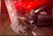 Bebê de 5 meses morre após carro atingir poste no interior de SP