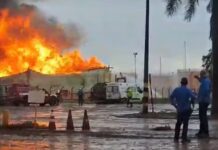 Incêndio atinge tanque de etanol em usina, suspeita é que raio tenha provocado chamas