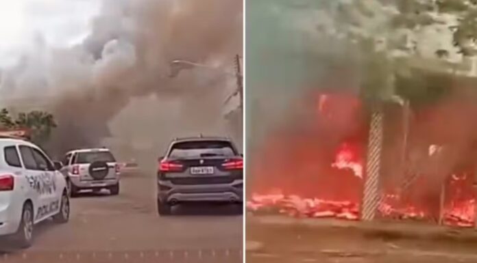 Incêndio atinge casa em Santo Anastácio, Defesa Civil suspeita de ação criminosa